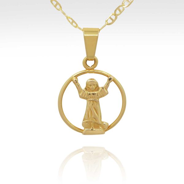 Baby Jesus Pendant gold necklace